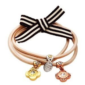 Henri Bendel Trio petal hair Pony Elastic set NEW WITH TAGS